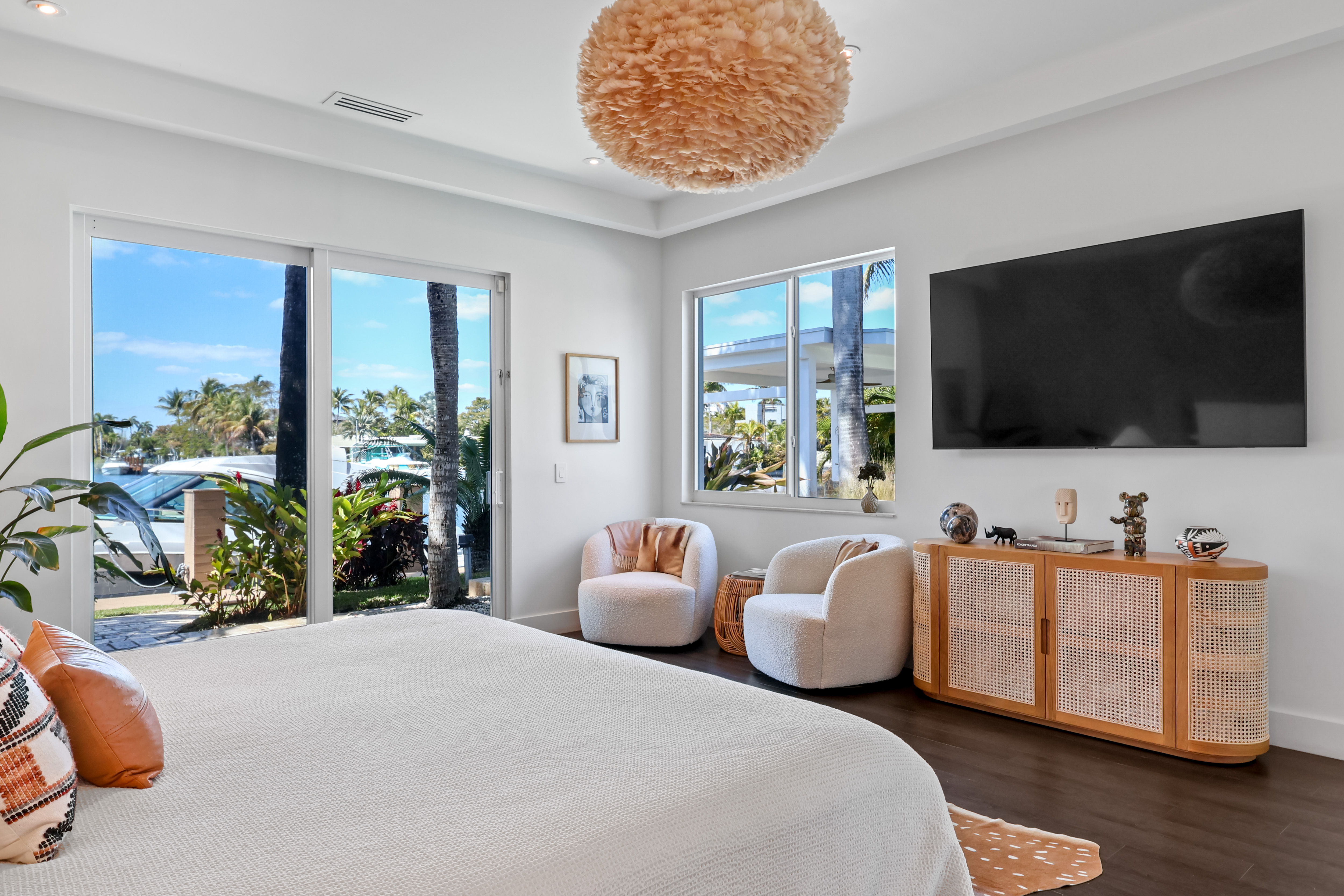 Waterfront dock view